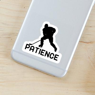 Patience Sticker Hockey Player Image