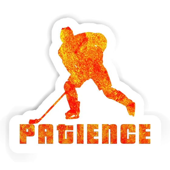 Eishockeyspieler Aufkleber Patience Laptop Eishockeyspieler Aufkleber Patience Laptop Image