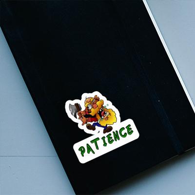 Sticker Lumberjack Patience Laptop Image