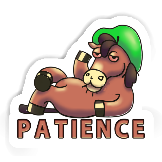 Sticker Lying horse Patience Laptop Sticker Lying horse Patience Laptop Image