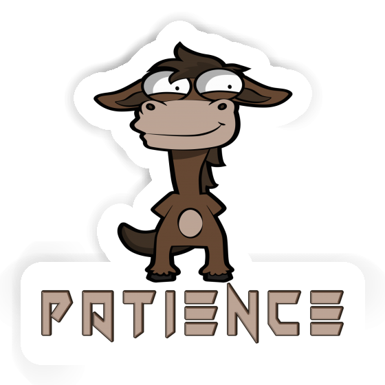 Sticker Standing Horse Patience Notebook Sticker Standing Horse Patience Gift package Image