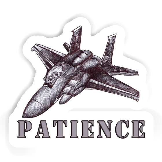 Autocollant Jet Patience Laptop Image