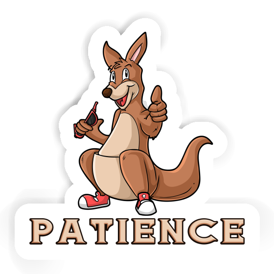 Patience Sticker Kangaroo Notebook Image