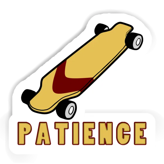 Skateboard Sticker Patience Laptop Skateboard Sticker Patience Laptop Image
