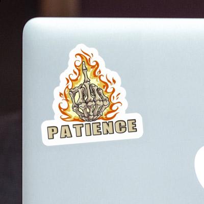 Patience Sticker Middlefinger Laptop Patience Sticker Middlefinger Laptop Image