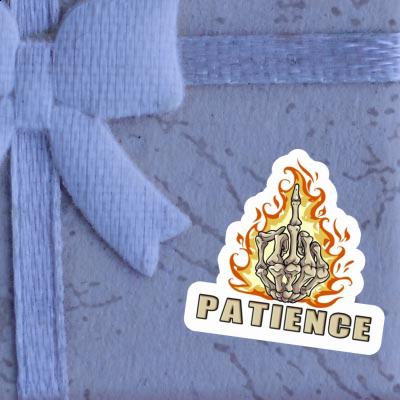Patience Sticker Middlefinger Patience Sticker Middlefinger Image