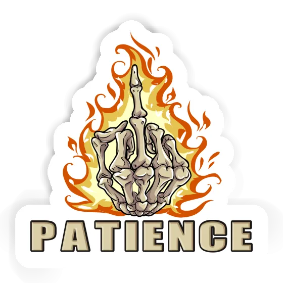 Patience Sticker Middlefinger Notebook Patience Sticker Middlefinger Notebook Image