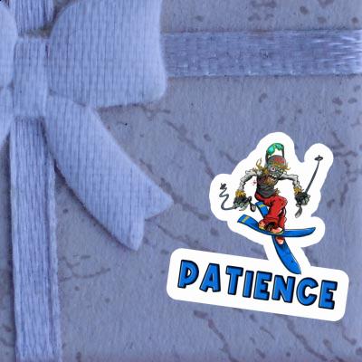 Sticker Skier Patience Laptop Sticker Skier Patience Laptop Image