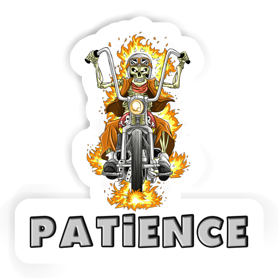 Patience Sticker Motorradfahrer Image