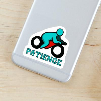 Patience Sticker Motorbike Driver Image