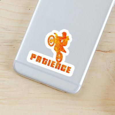 Sticker Motocross-Fahrer Patience Image