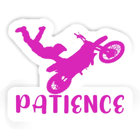 Patience Sticker Motocross-Fahrer Gift package Image