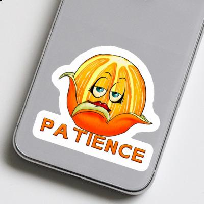 Orange Aufkleber Patience Laptop Image