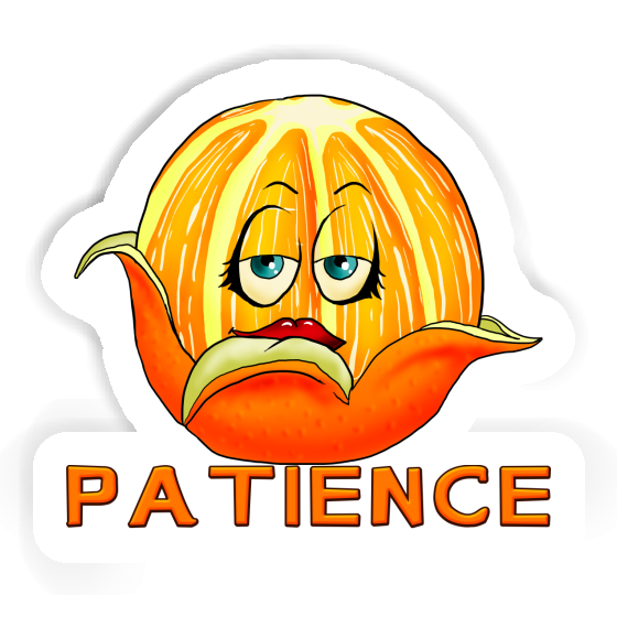 Orange Aufkleber Patience Gift package Image