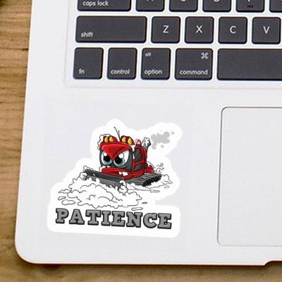 Sticker Snow groomer Patience Notebook Sticker Snow groomer Patience Gift package Image