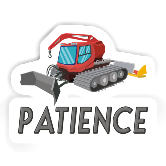 Sticker Snow Groomer Patience Notebook Sticker Snow Groomer Patience Notebook Image