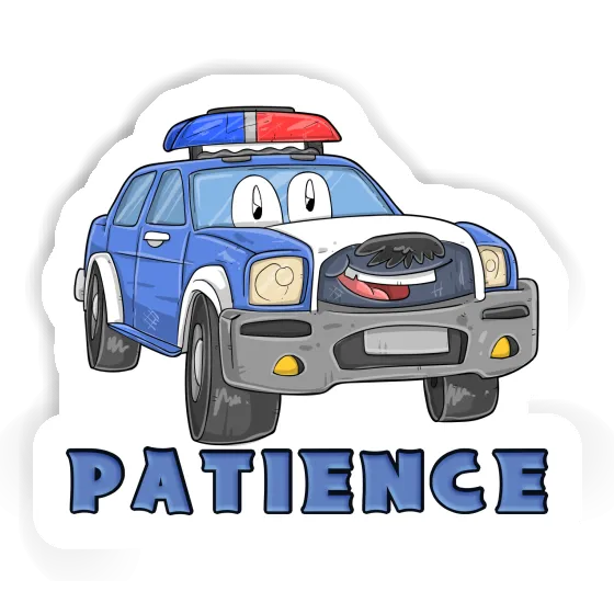 Autocollant Patience Voiture de police Notebook Autocollant Patience Voiture de police Gift package Image