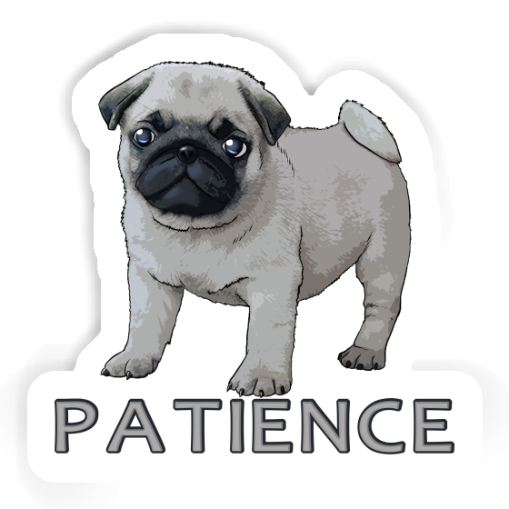 Patience Sticker Pug Patience Sticker Pug Image