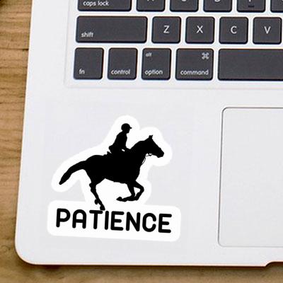 Aufkleber Patience Reiterin Notebook Image