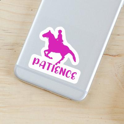 Patience Sticker Horse Rider Laptop Patience Sticker Horse Rider Laptop Image