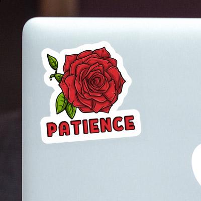 Patience Autocollant Fleur de rose Laptop Image