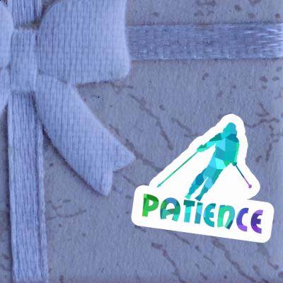 Patience Autocollant Skieuse Patience Autocollant Skieuse Image