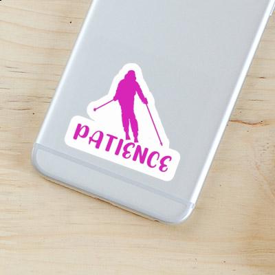 Sticker Skier Patience Laptop Sticker Skier Patience Laptop Image