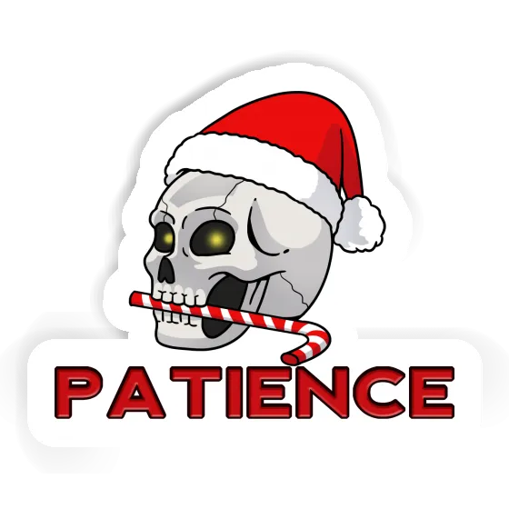 Weihnachtstotenkopf Aufkleber Patience Weihnachtstotenkopf Aufkleber Patience Image