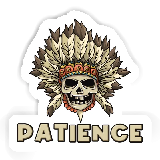Autocollant Patience Enfants tête de mort Autocollant Patience Enfants tête de mort Image