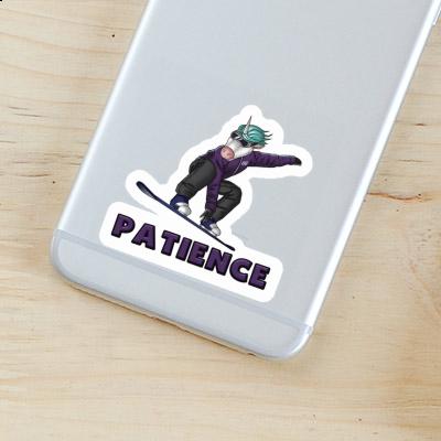 Snowboarderin Aufkleber Patience Notebook Snowboarderin Aufkleber Patience Gift package Image