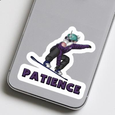 Patience Sticker Snowboarder Notebook Patience Sticker Snowboarder Gift package Image