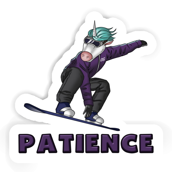 Patience Sticker Snowboarder Laptop Patience Sticker Snowboarder Laptop Image