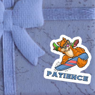 Patience Sticker Snowboarder Patience Sticker Snowboarder Image