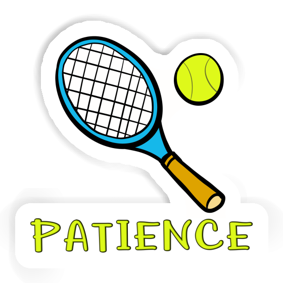Patience Autocollant Raquette de tennis Patience Autocollant Raquette de tennis Image
