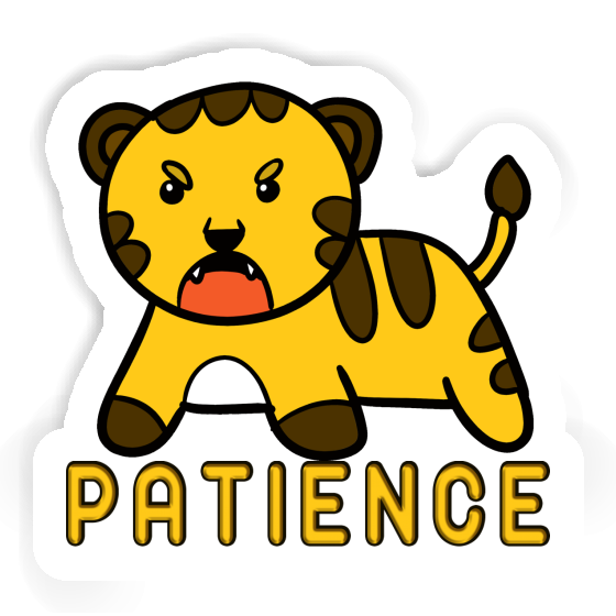 Autocollant Patience Bébé tigre Laptop Autocollant Patience Bébé tigre Laptop Image