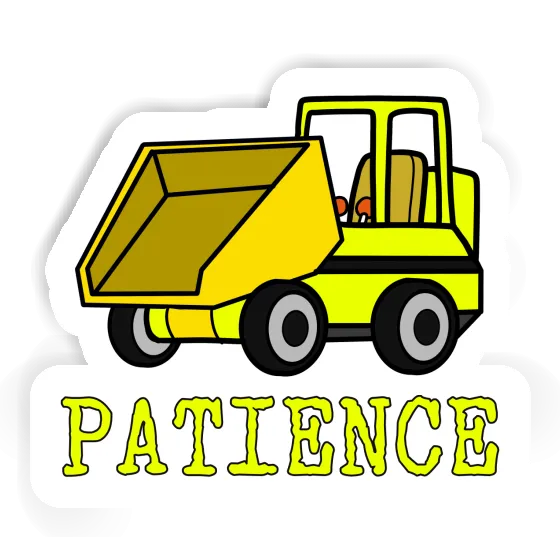 Benne avant Autocollant Patience Laptop Benne avant Autocollant Patience Laptop Image
