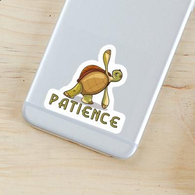 Tortue yoga Autocollant Patience Tortue yoga Autocollant Patience Image