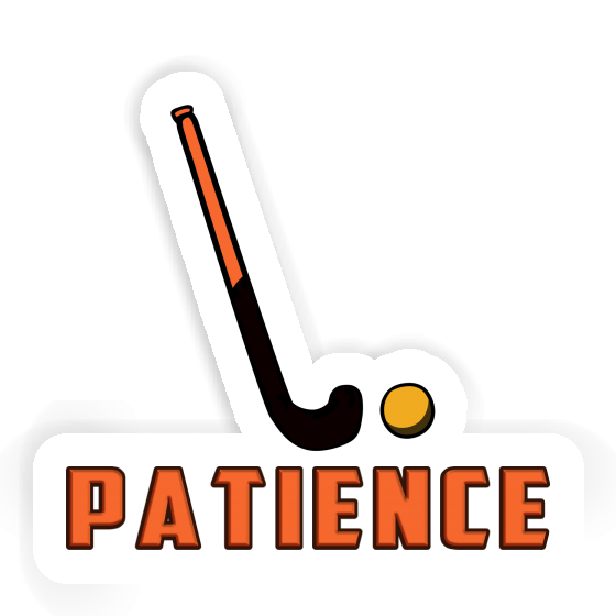 Unihockeyschläger Aufkleber Patience Image