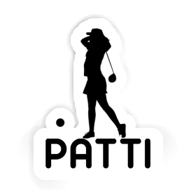 Golfer Sticker Patti Image