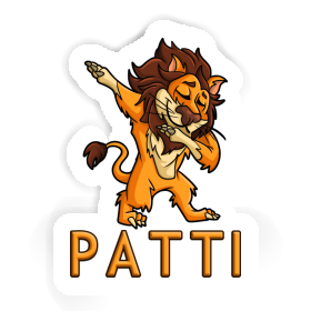 Patti Sticker Dabbing Lion Image