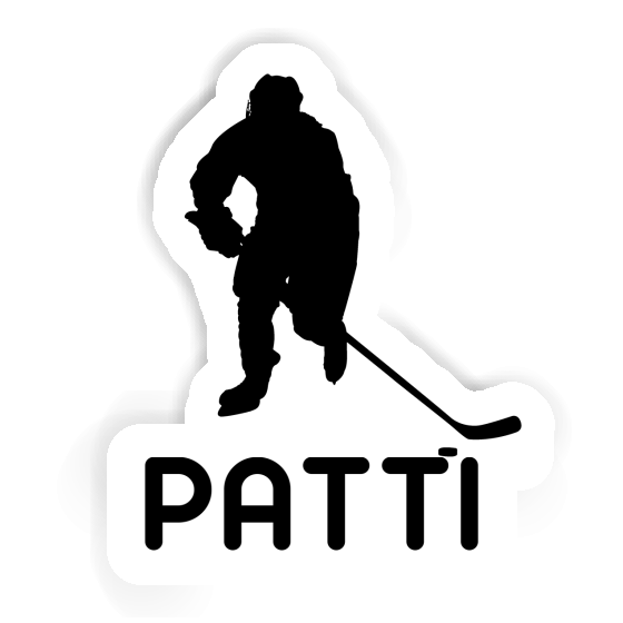 Eishockeyspieler Sticker Patti Laptop Eishockeyspieler Sticker Patti Laptop Image