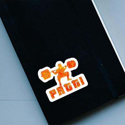 Weightlifter Sticker Patti Notebook Weightlifter Sticker Patti Gift package Image