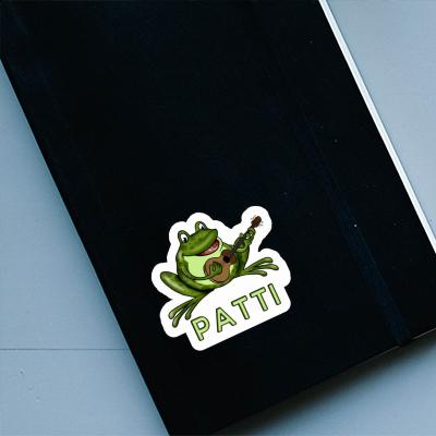Guitar Frog Sticker Patti Laptop Image
