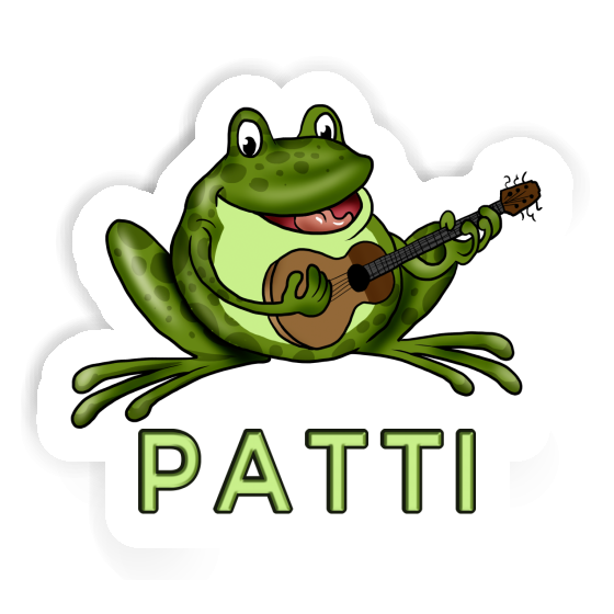 Guitar Frog Sticker Patti Image