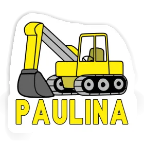 Sticker Paulina Excavator Image