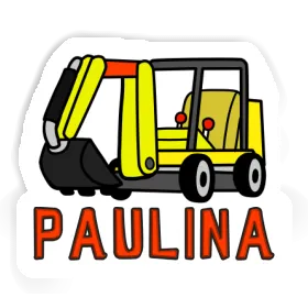 Sticker Paulina Mini-Excavator Image