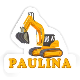 Sticker Paulina Excavator Image