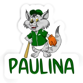 Baseball Cat Sticker Paulina Image