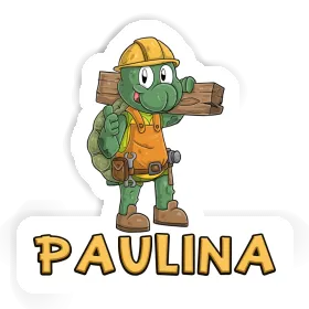 Paulina Sticker Construction worker Image