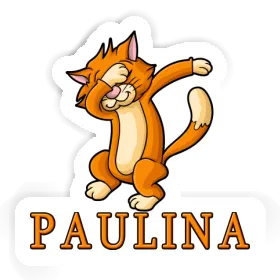 Sticker Dabbing Cat Paulina Image